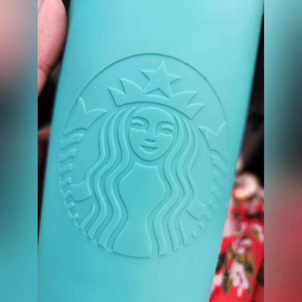 Rare Starbucks Matte Tiffany Green Soft Touch Venti 24oz Tumbler No Straw